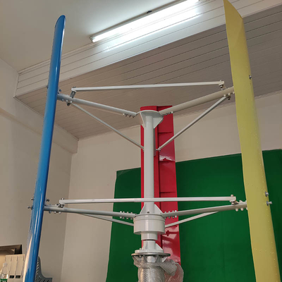 گشتاور کم شروع H توربین بادی عمودی 5KW توربین بادی محور عمودی کوچک